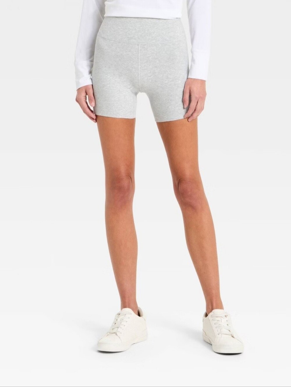 Women's High-Rise Cotton Balance Cotton Spandex Blend Bike Shorts 5" - All In Mo